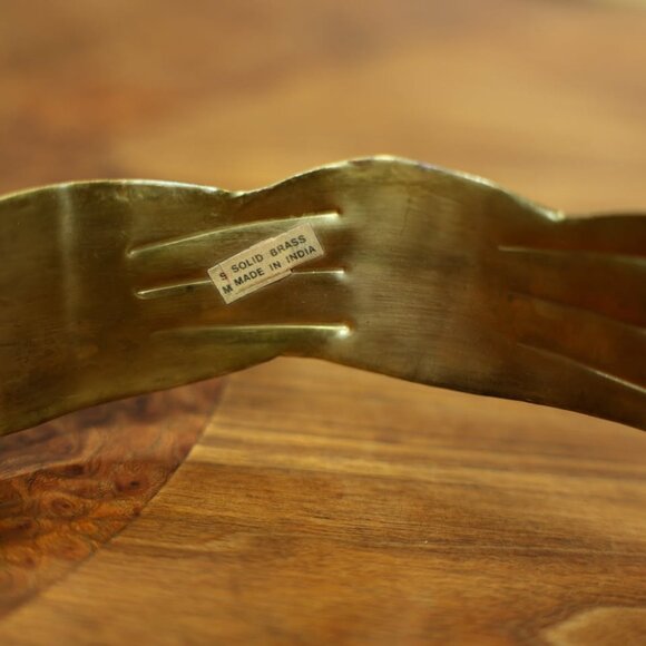 Vintage Handmade Brass, Copper & Silver Leaf Corset Belt main image 5